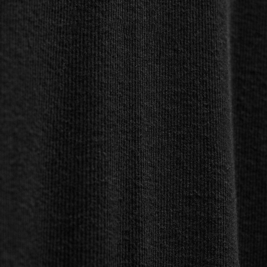 Cotton Cashmere Rib Keyhole Dress in Black | James Perse Los Angeles