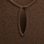 Cotton Cashmere Rib Keyhole Dress in Brown | James Perse Los Angeles
