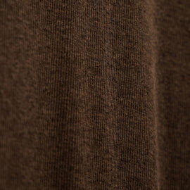 Cotton Cashmere Rib Keyhole Dress in Brown | James Perse Los Angeles