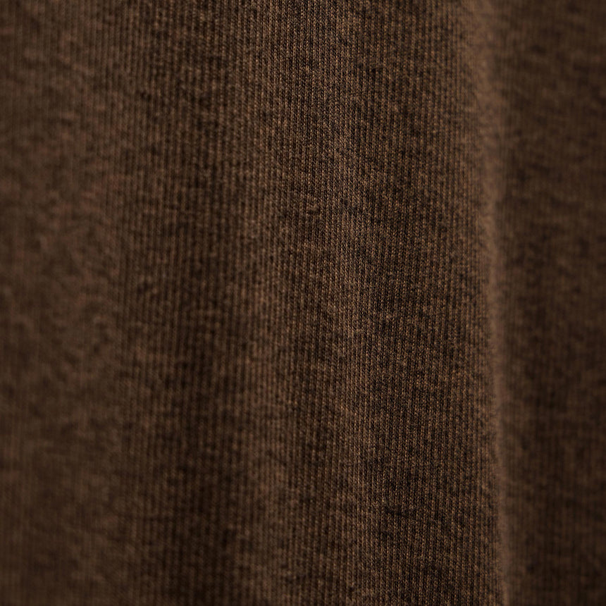Cotton Cashmere Rib Keyhole Dress in Brown | James Perse Los Angeles