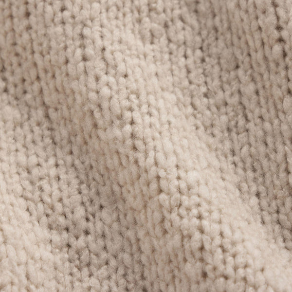 Chnky Knt Cashmere Silk Tie Crdgn in Biscotti | James Perse Los Angeles