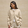 Chunky Knit Cardigan in Biscotti | James Perse Los Angeles