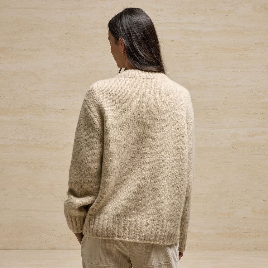 Chunky Knit Cardigan in Biscotti | James Perse Los Angeles