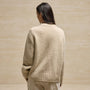 Chunky Knit Cardigan in Biscotti | James Perse Los Angeles
