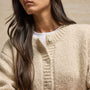 Chunky Knit Cardigan in Biscotti | James Perse Los Angeles