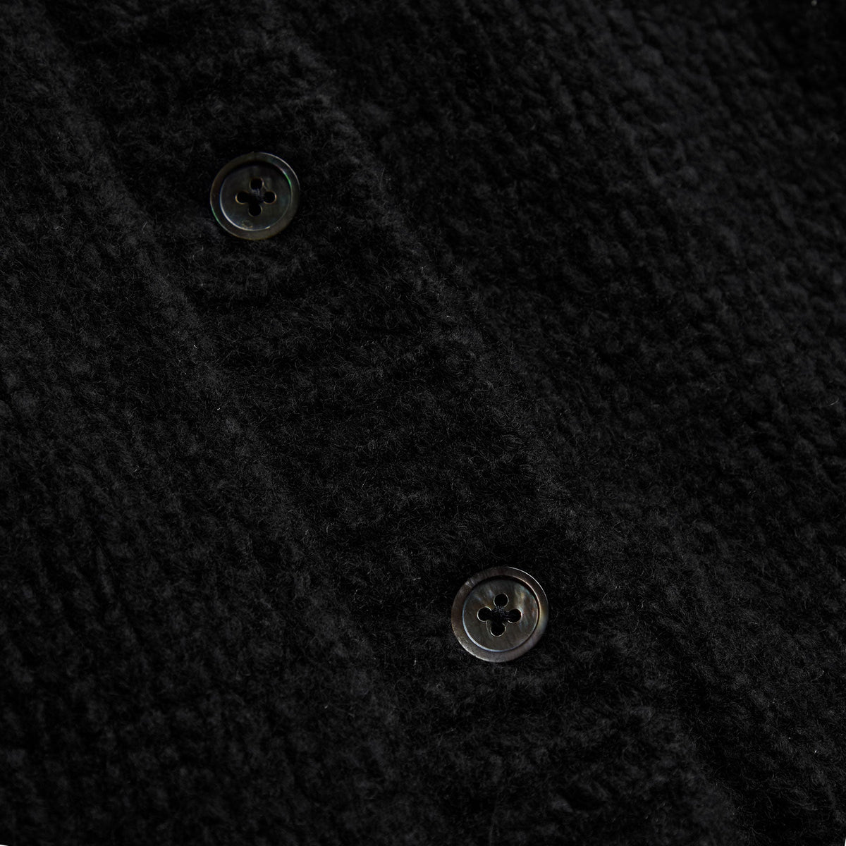 Chunky Knit Cardigan in Black | James Perse Los Angeles