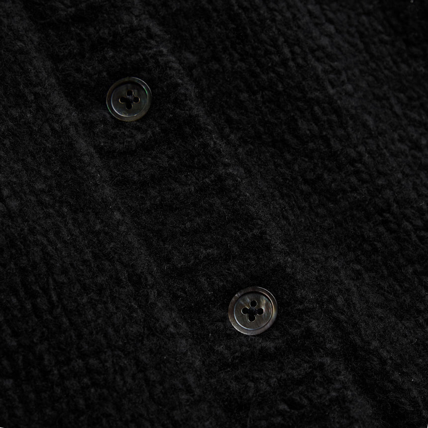 Chunky Knit Cardigan in Black | James Perse Los Angeles