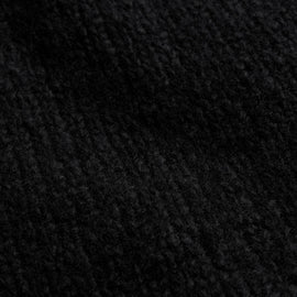 Cashmere Silk Chunky Knit Cardigan - Black