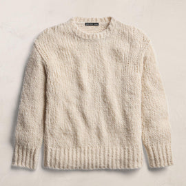 Cashmere Silk Crew Neck in Biscotti | James Perse Los Angeles FLAT