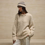 Cashmere Silk Crew Neck in Biscotti | James Perse Los Angeles