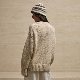 Cashmere Silk Crew Neck in Biscotti | James Perse Los Angeles