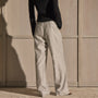 Cotton Melange Track Pant in Light Heather Grey | James Perse Los Angeles