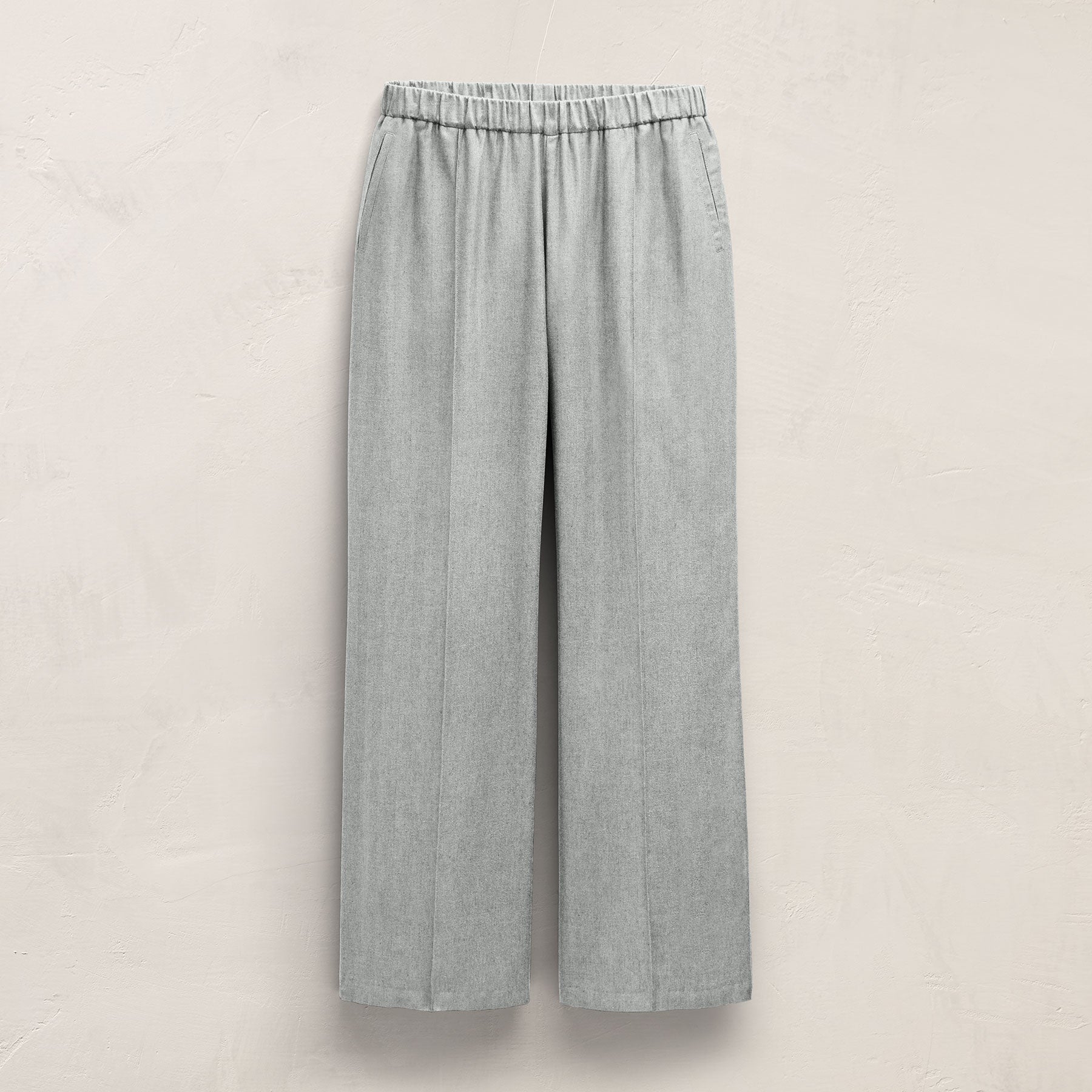Cotton Melange Track Pant - Light Heather Grey