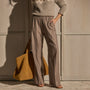 Pull On Pintuck Trouser - Taupe Brown | James Perse Los Angeles