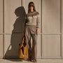 Pull On Pintuck Trouser - Taupe Brown | James Perse Los Angeles