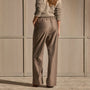 Pull On Pintuck Trouser - Taupe Brown | James Perse Los Angeles