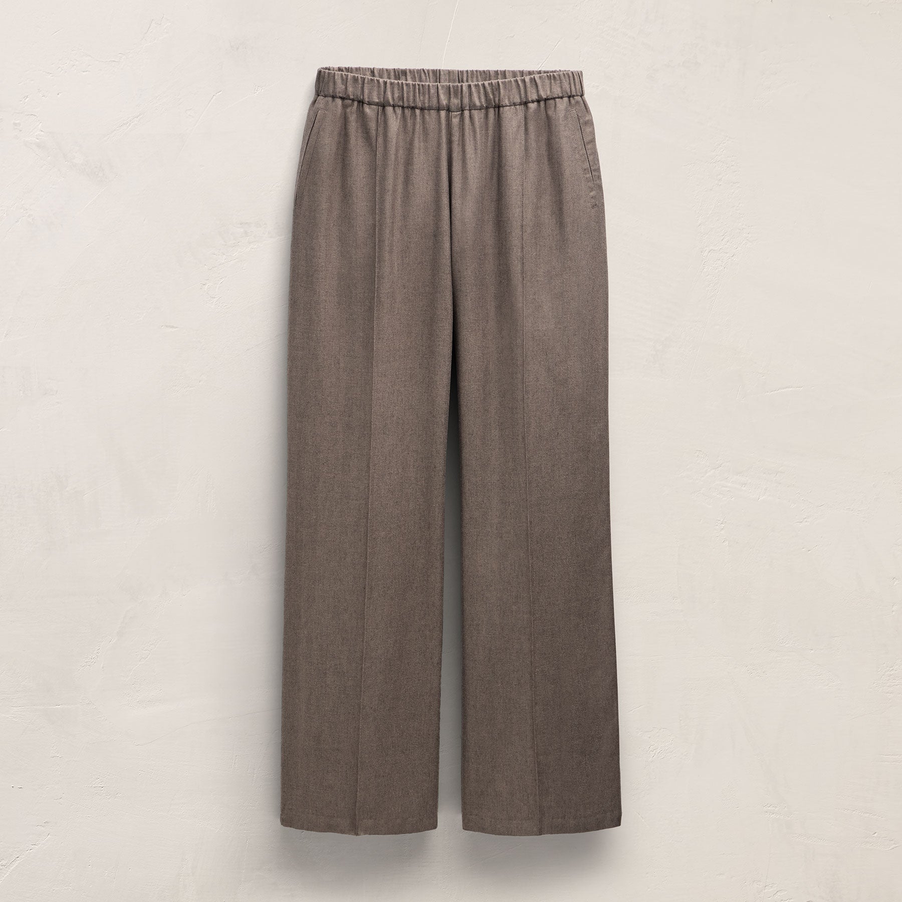 Cotton Melange Track Pant - Taupe Brown