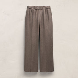 Cotton Melange Track Pant - Taupe Brown