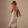 Cotton Terry Halter Dress in Zephyr | James Perse Los Angeles