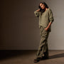 Cotton Twill Pleated Cargo in Trooper Pigment | James Perse Los Angeles