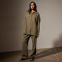 Cotton Twill Tunic Shirt in Trooper Pigment | James Perse Los Angeles
