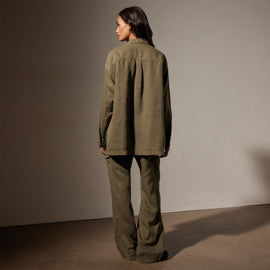 Cotton Twill Tunic Shirt in Trooper Pigment | James Perse Los Angeles