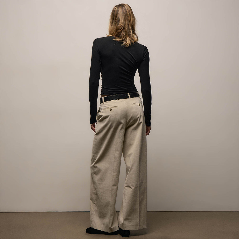 Cotton Cashmere Corduroy Pants in Latte | James Perse Los Angeles