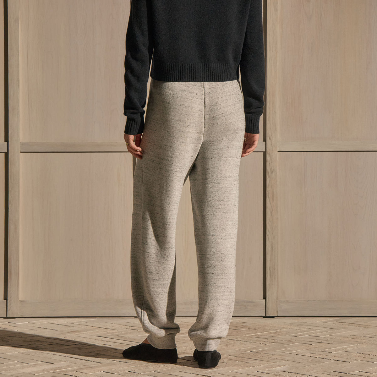 French Terry Drawstring Sweatpant - Heather Grey | James Perse Los Angeles