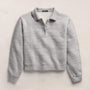 French Terry Henley Pullover in Heather Grey | James Perse Los Angeles