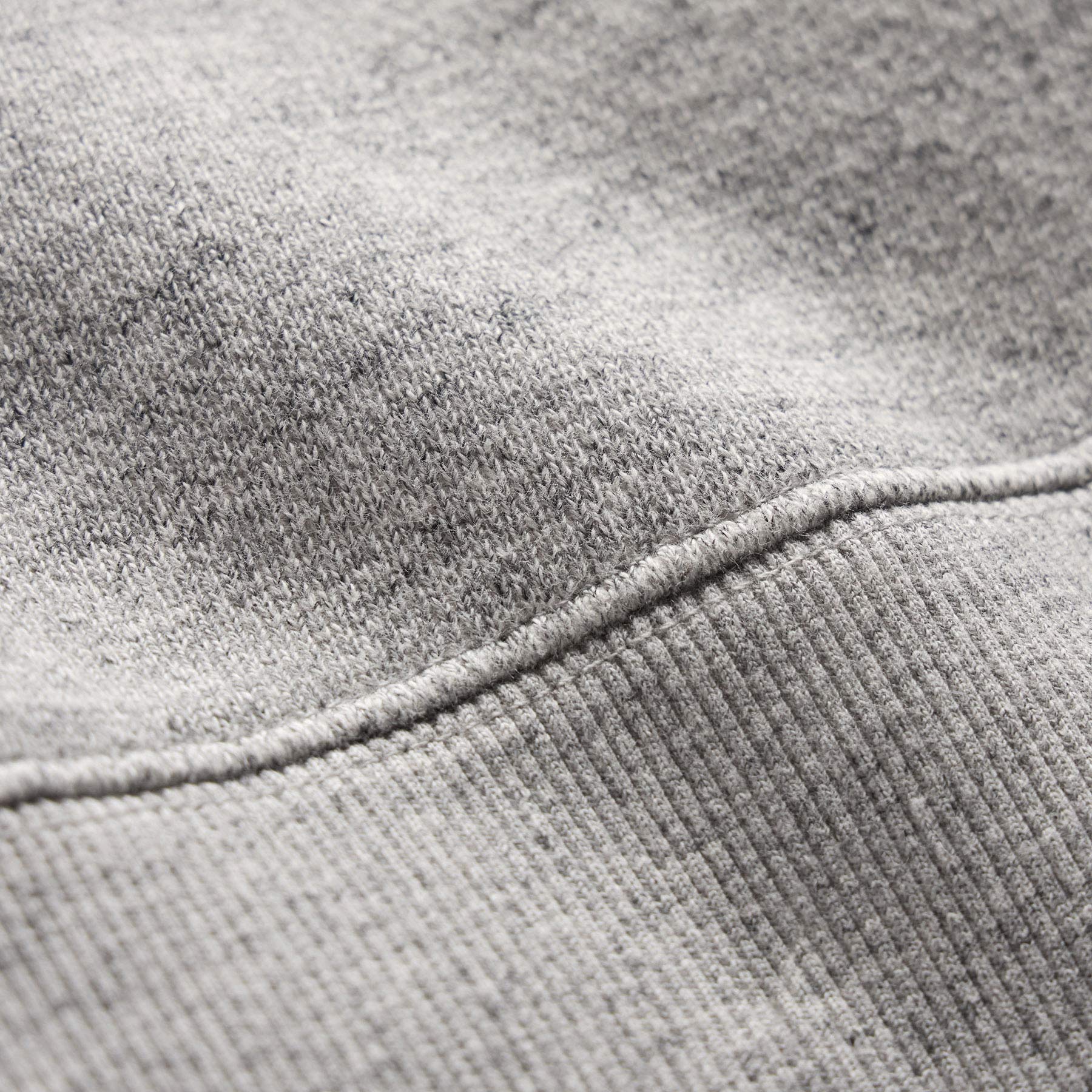 French Terry Henley Pullover in Heather Grey | James Perse Los Angeles