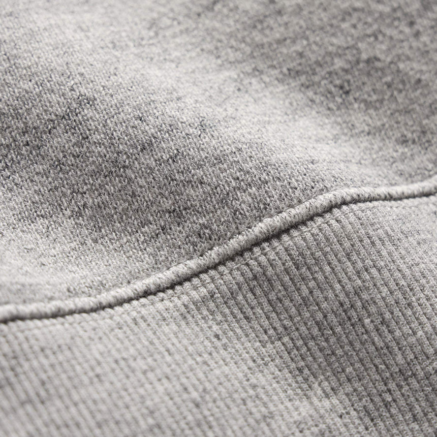 French Terry Henley Pullover in Heather Grey | James Perse Los Angeles