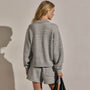 French Terry Henley Pullover in Heather Grey | James Perse Los Angeles