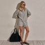 French Terry Henley Pullover in Heather Grey | James Perse Los Angeles