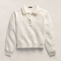 French Terry Henley Pullover in Off White | James Perse Los Angeles