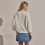 French Terry Henley Pullover in Off White | James Perse Los Angeles