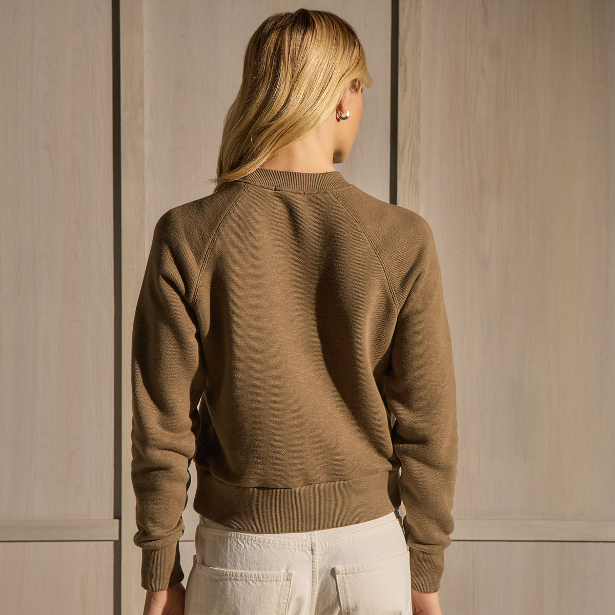 Crew Neck Sweatshirt - Earth | James Perse Los Angeles