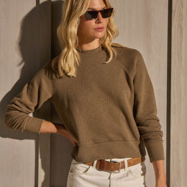 Crew Neck Sweatshirt - Earth | James Perse Los Angeles