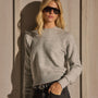French Terry Crew Sweatshirt - Heather Grey | James Perse Los Angeles