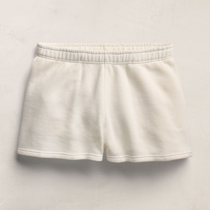 French Terry Sweat Short in Off White | James Perse Los Angeles
