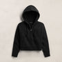 Double Face Zip Up Hoodie in Black | James Perse Los Angeles