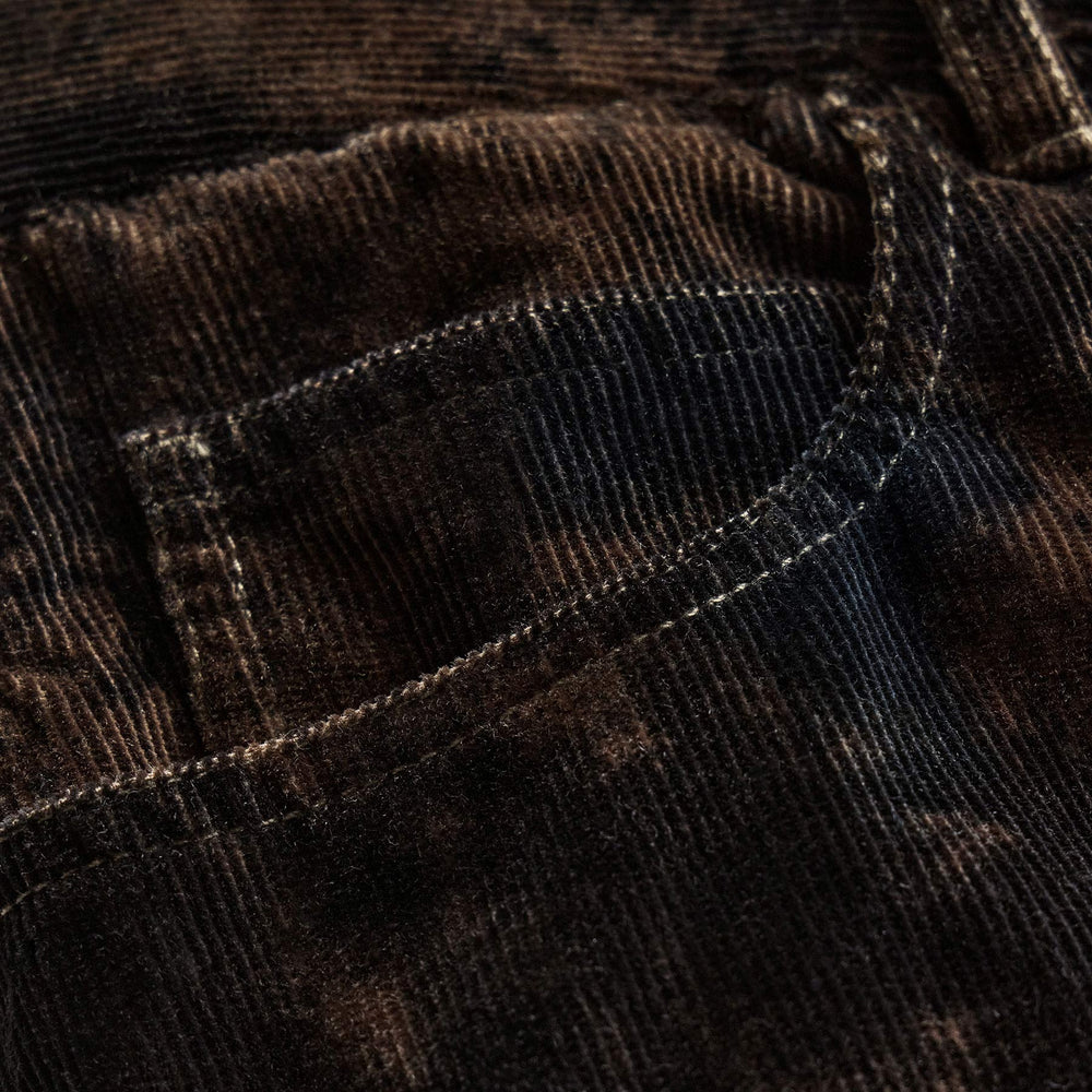 Corduroy Wide Leg Pant - Distressed Black