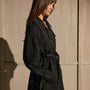 Trench Coat - Black | James Perse Los Angeles