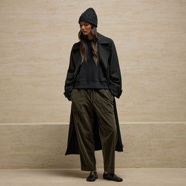 Trench Coat In Black | James Perse Los Angeles