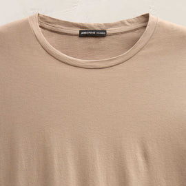 Short Sleeve Elevated Lotus Jersey Crew in Coffee | James Perse Los Angeles FLAT