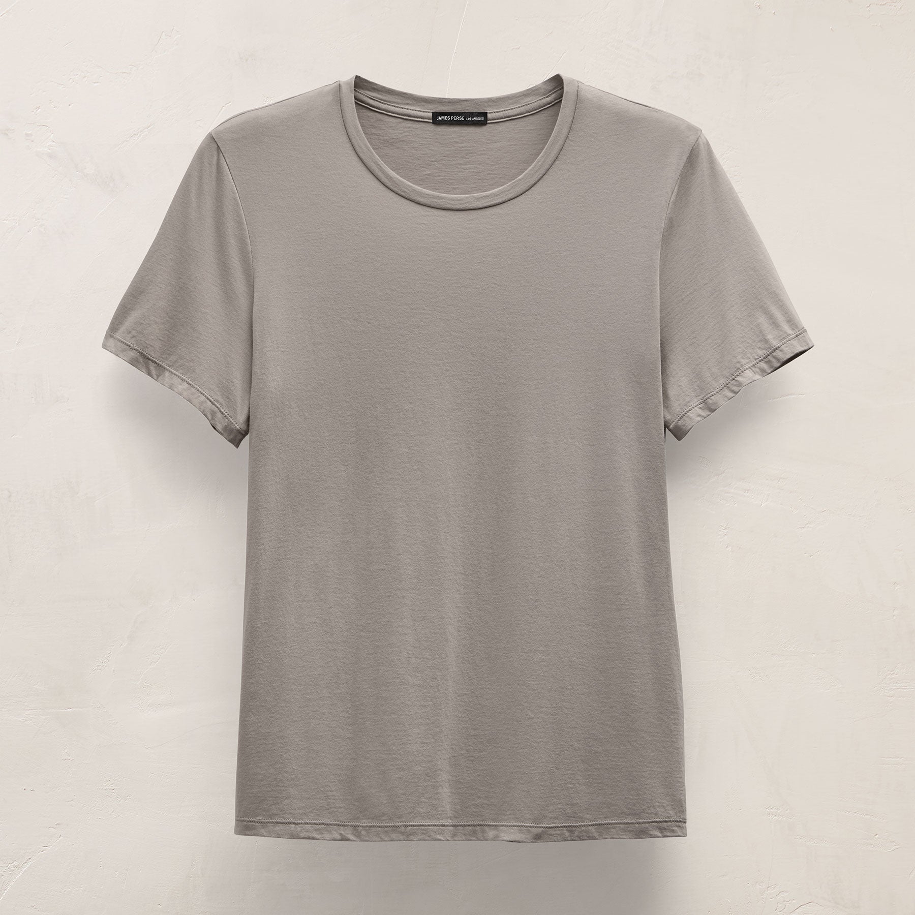Luxe Lotus Jersey Crew in Fog | James Perse Los Angeles
