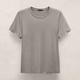 Luxe Lotus Jersey Crew in Fog | James Perse Los Angeles