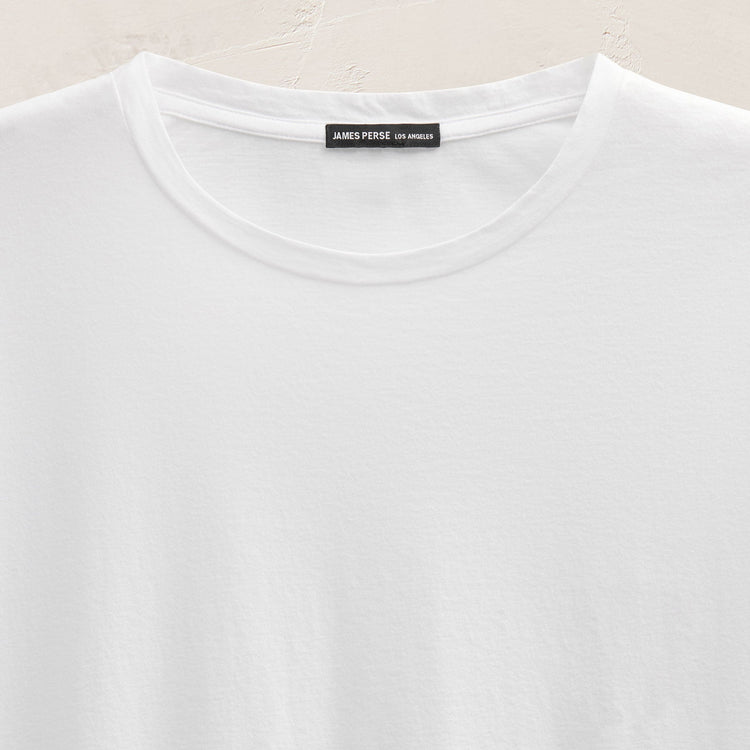 Short Sleeve Elevated Lotus Jersey Crew in White | James Perse Los Angeles