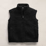 Full Zip Sweater Vest in Black | James Perse Los Angeles