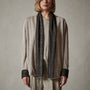 Dunes linen Cardigan  in Natural/Black | James Perse Los Angeles
