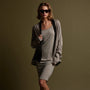 Dunes linen Cardigan  in Natural/Black | James Perse Los Angeles